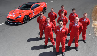 Red Arrows Aston Martin - group photo