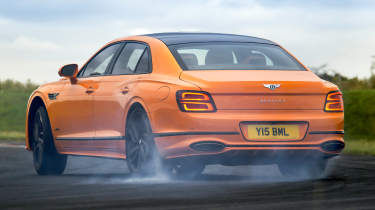 Bentley Flying Spur teaser - rear tracking