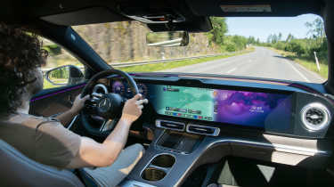 Jordan Katsianis driving the Mercedes C-Class Electric