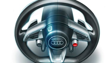 2013 Audi Quattro Sport concept steering wheel