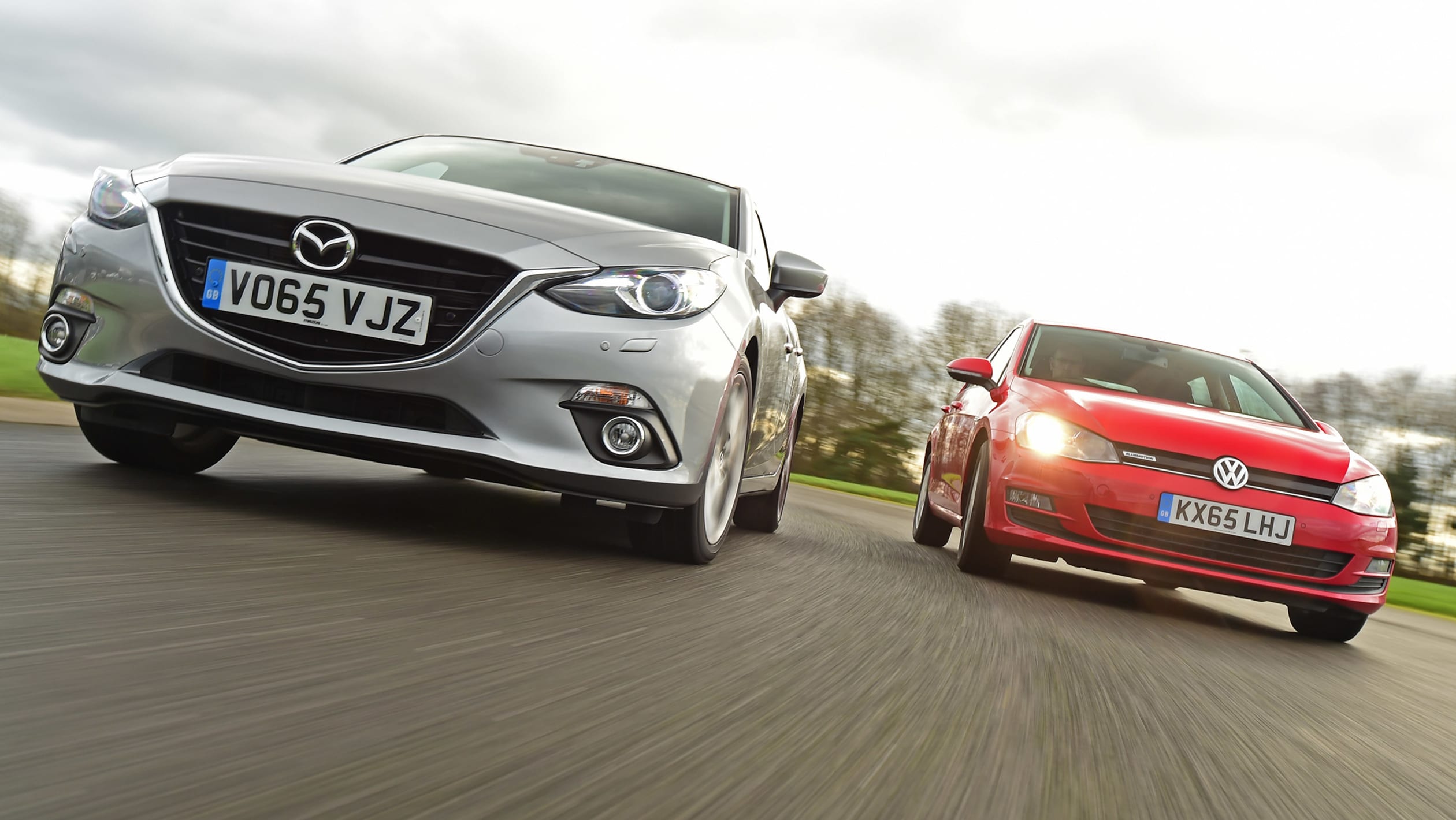 Mazda 3 vs Volkswagen Golf pictures Auto Express