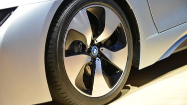 BMW i8 wheel at Frankfurt