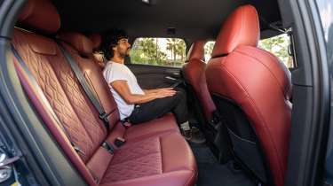 Jordan Katsianis sat in the Audi S6 e-tron Avant