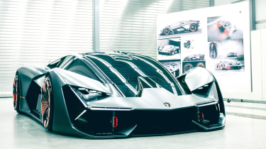Lamborghini Terzo Millennio - front garage