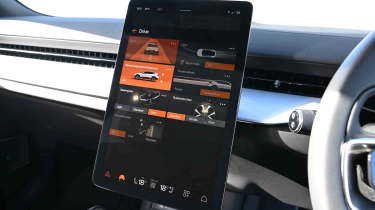 Polestar 3 - drive mode screen