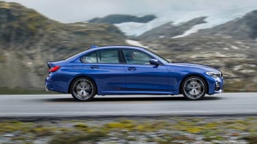 BMW 3 Series - blue side action