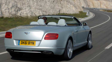 Bentley Continental GTC rear cornering