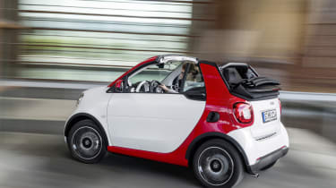 Smart ForTwo Cabrio - roof down side
