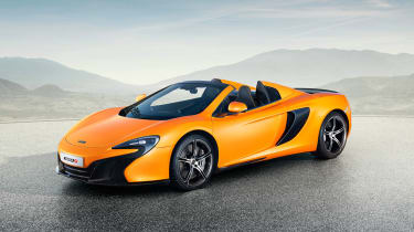 McLaren 650S Spider front three quarters