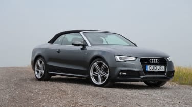 Audi A5 Cabriolet roof down
