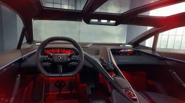 Lamborghini Lanzador concept interior red