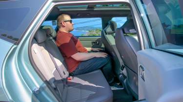 Ellis Hyde sat in the Kia Seltos