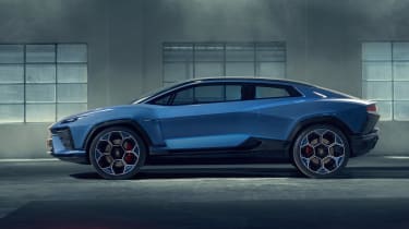 Lamborghini Lanzador electric GT concept side studio
