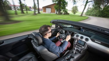 Ford Mustang Convertible - interior driving