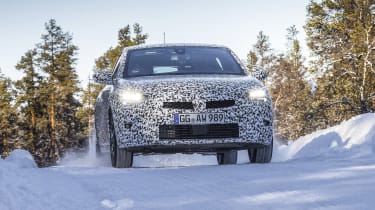Vauxhall Corsa winter testing - full front