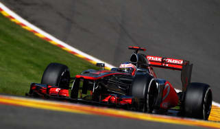 Jenson Button on pole for the Belgian Grand Prix