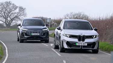 Premium electric SUV supertest - BMW and Audi front tracking