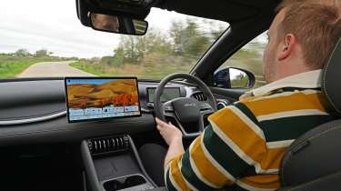 Auto Express news reporter Ellis Hyde driving the BYD Atto 3 EVO