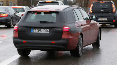 Mercedes E-Class estate spies rear