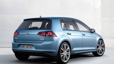 VW Golf Mk7 rear static blue