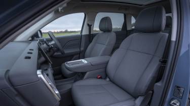 Leapmotor B10 on UK roads - front seats 