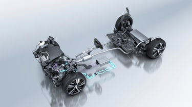 Peugeot 308 Hybrid - powertrain graphic