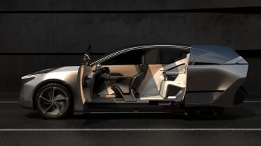 Lexus LF-ZL concept - side static (doors open)