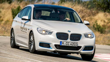 BMW 5 Series GT Hydrogen Fuel Cell - front action