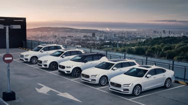 Volvo hybrid range