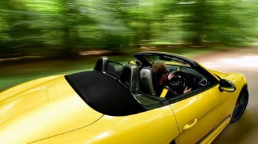 Porsche Boxster T - roof down tracking