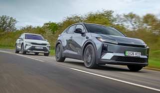 Toyota C-HR+ vs Skoda Elroq - front 3/4
