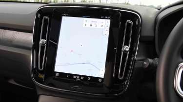 Volvo EX40 - sat-nav screen