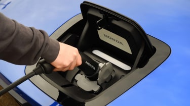 Honda e - charging port