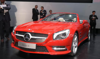 New Mercedes SL front three-quarters