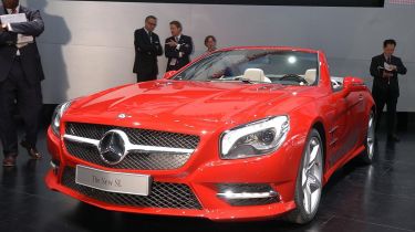 New Mercedes SL front three-quarters