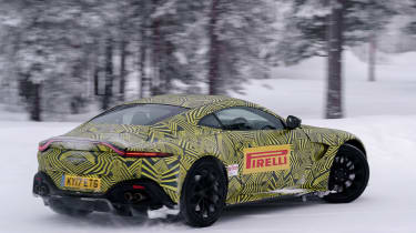 Aston Martin Vantage prototype - rear tracking