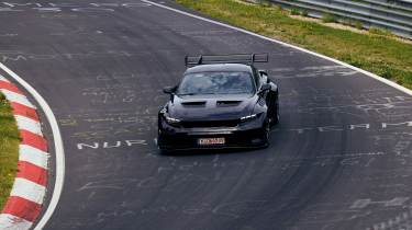 Ford Mustang GTD on Nurburgring - front cornering