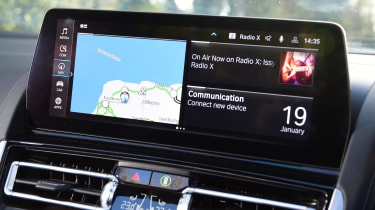 BMW M850i - infotainment screen (home screen)