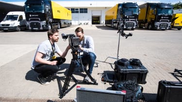 Film team Renault Pro+ vans