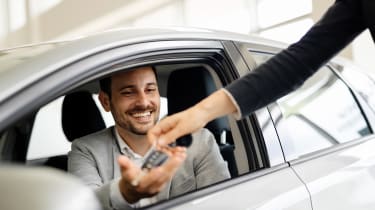 Exchanging keys in dealership