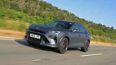 Cupra Formentor VZ5 2026 UK - front tracking