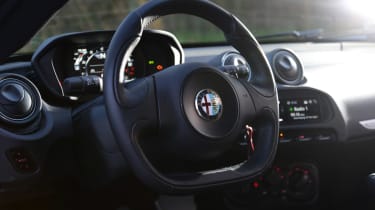 Alfa Romeo 4C coupe steering wheel