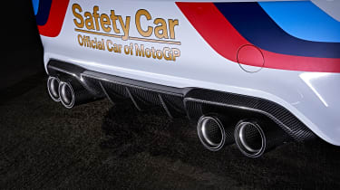 BMW M2 safety car exhausts
