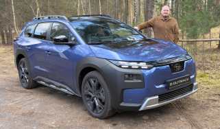 Ellis Hyde with the Subaru E-Outback