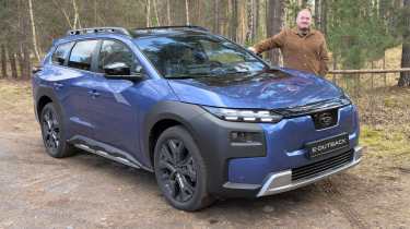 Ellis Hyde with the Subaru E-Outback