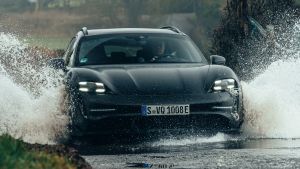 Porsche Taycan Cross Turismo prototype - front off-road