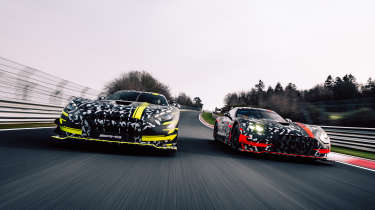 Mercedes-AMG GT Track Sport teaser - duo front tracking