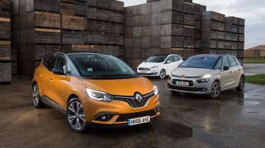 Renault Scenic vs Citroen C4 Picasso vs Ford C-MAX - head-to-head