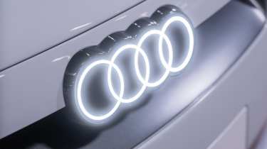 Audi A2 e-tron restomod - front illuminated logo