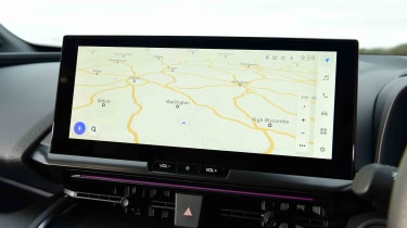 Toyota C-HR 2.0 Hybrid GR Sport sat-nav display on the infotainment screen